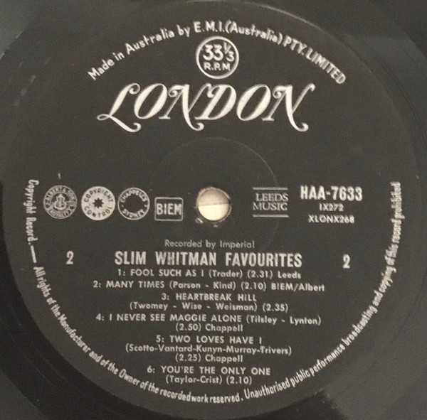 ladda ner album Slim Whitman - Slim Whitman Favourites