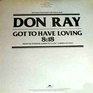 Don Ray - Got To Have Loving