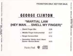 George Clinton - Martial Law (Hey Man...Smell My Finger) album cover