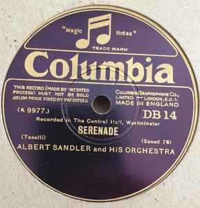 Albert Sandler And His Orchestra - Serenade / Samson And Delilah album cover
