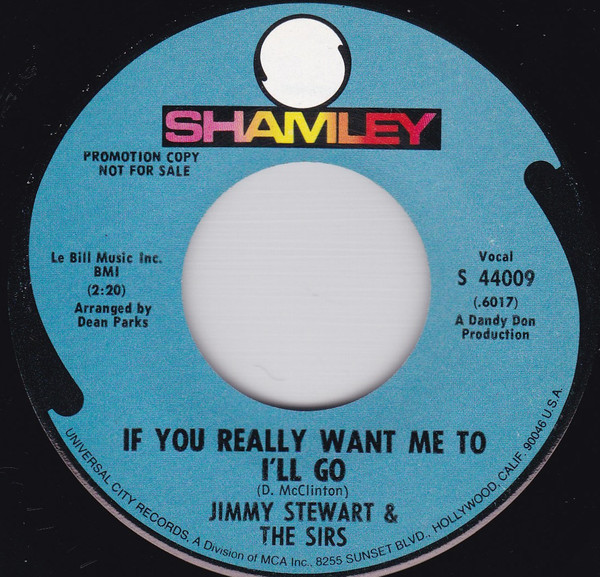 baixar álbum Jimmy Stewart & The Sirs - If You Really Want Me To Ill Go Ann