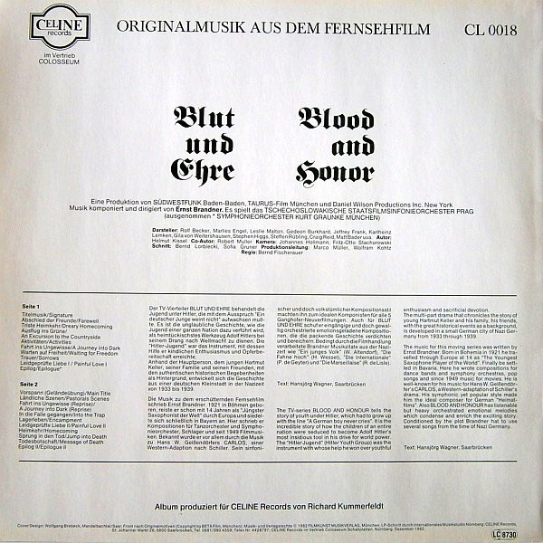 descargar álbum Ernst Brandner - Blut Und Ehre Blood And Honor
