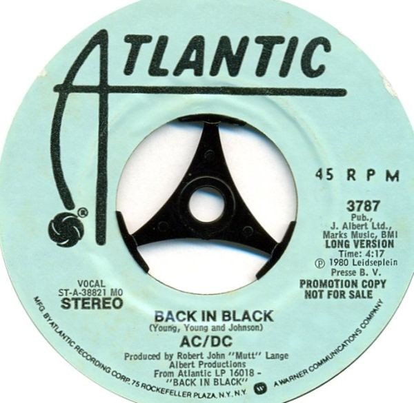 AC/DC – Back In Black (1980, Specialty Pressing, Vinyl) - Discogs