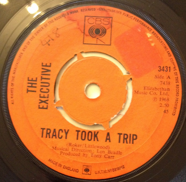 The Executive Tracy Took A Trip 1968 Vinyl Discogs