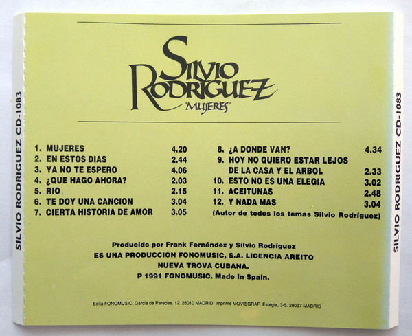 télécharger l'album Download Silvio Rodríguez - Mujeres album