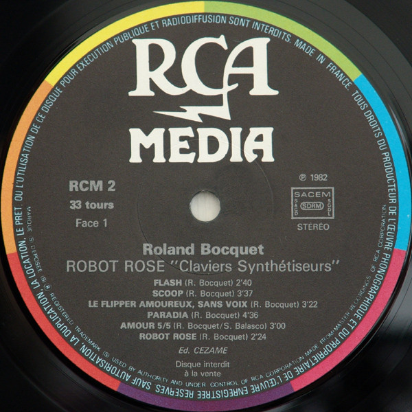 last ned album Roland Bocquet - Robot Rose Claviers Synthétiseur