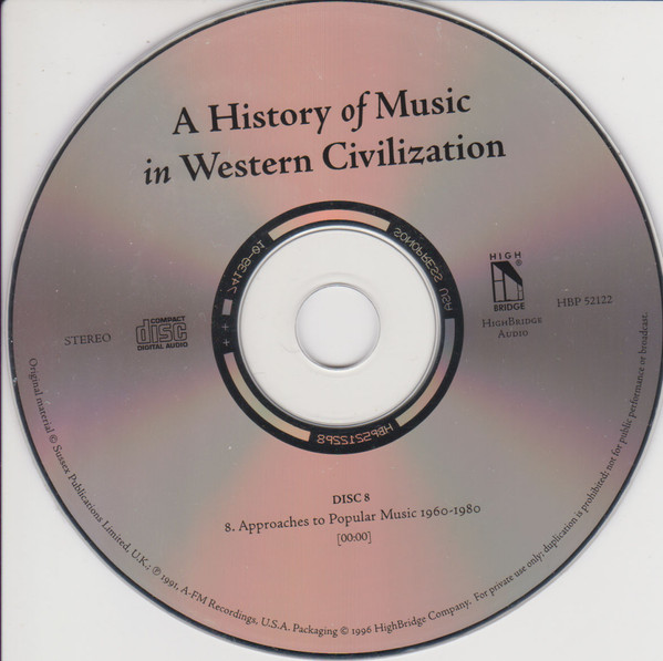 descargar álbum Various - History Of Music In Western Civilization Parts 7 8