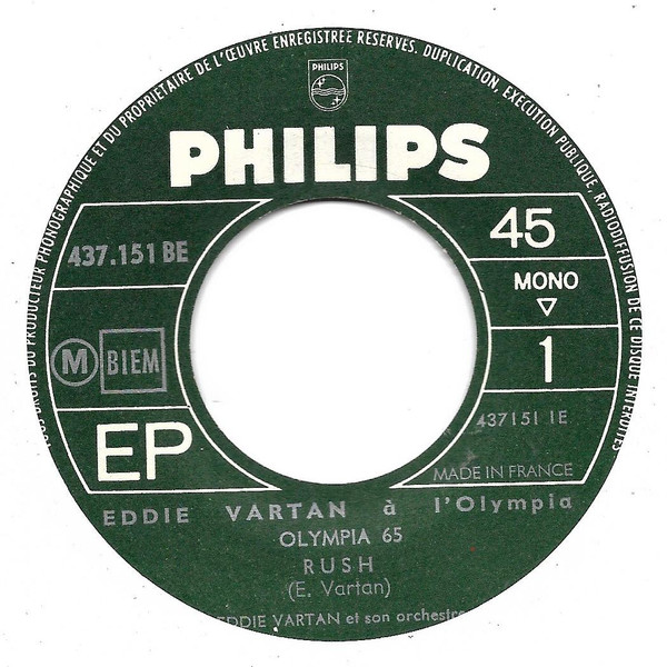 descargar álbum Eddie Vartan Et Son Orchestre - À LOlympia
