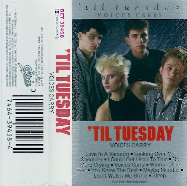 Til Tuesday – Voices Carry (1985, Dolby System, B NR, Cassette 