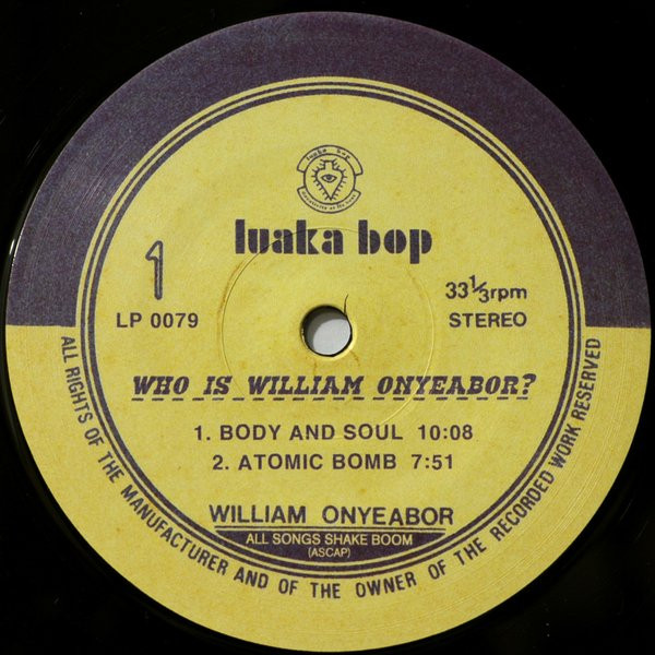 William Onyeabor - Who Is William Onyeabor? | Luaka Bop (6 80899 0079-1-7) - 5