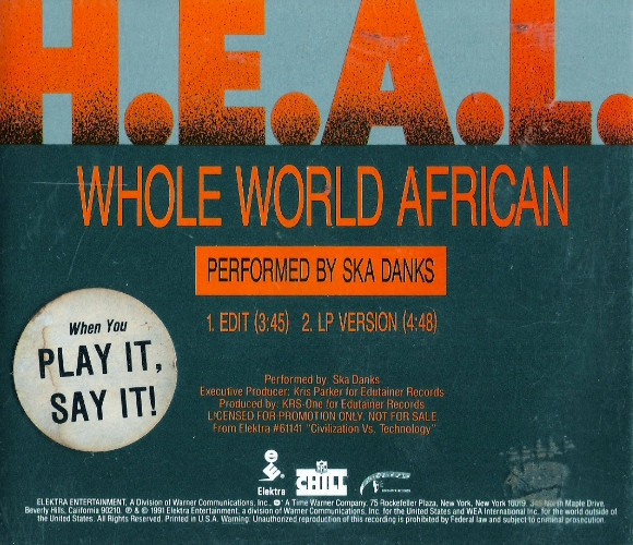 H.E.A.L. – Whole World African (1991, Vinyl) - Discogs