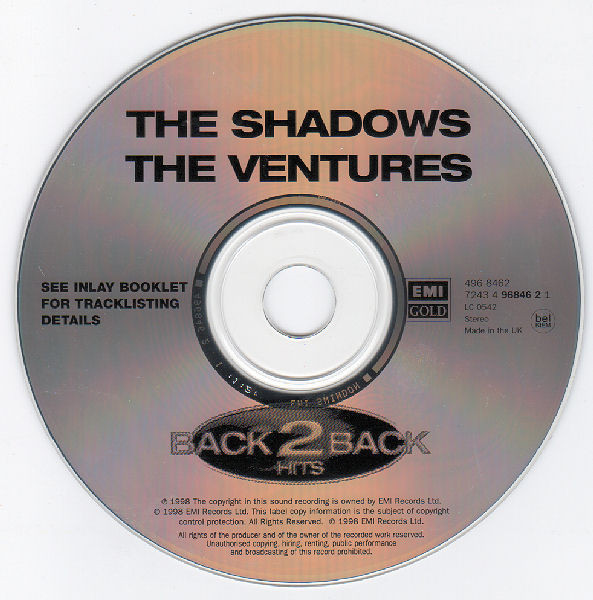 last ned album The Shadows The Ventures - The Shadows The Ventures Back 2 Back