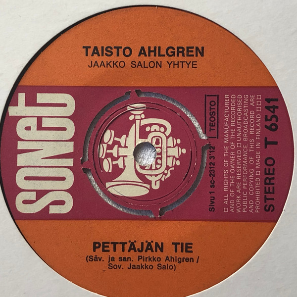 Album herunterladen Taisto Ahlgren - Pettäjän Tie Elon Polkuja