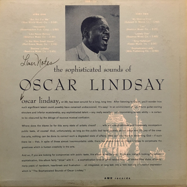 lataa albumi Download Oscar Lindsay - The Sophisticated Sounds Of Oscar Lindsay album