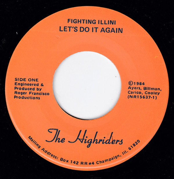 lataa albumi The Highriders - Fighting Illini Lets Do It Again Fighting Illini Rose Bowl Bound