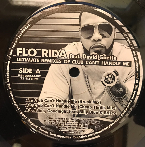 Flo Rida Feat. David Guetta – Ultimate Remix Of Club Can't Handle Me  (Vinyl) - Discogs