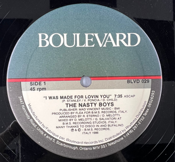 The Nasty Boys - I Was Made For Loving You | Releases | Discogs