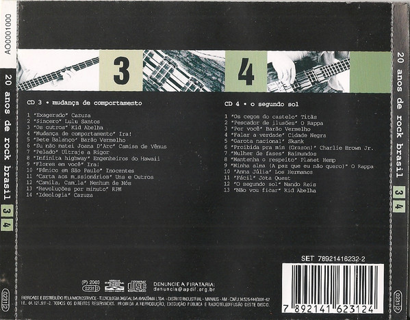 last ned album Various - 20 Anos De Rock Brasil 3 e 4