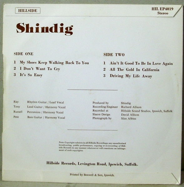 lataa albumi Shindig - Shindig