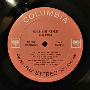 Gene Pitney - Sings World-Wide Winners album cover
