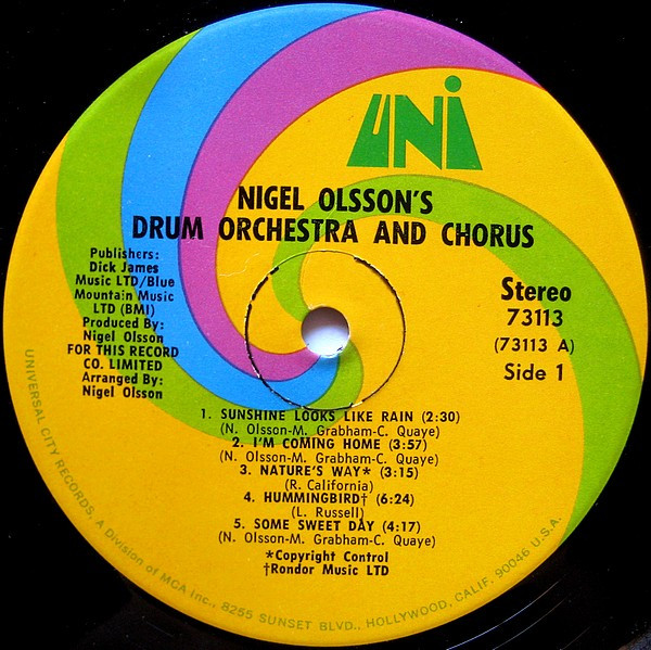 baixar álbum Nigel Olsson's Drum Orchestra And Chorus - Nigel Olssons Drum Orchestra And Chorus