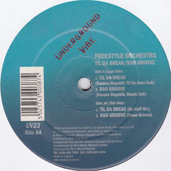 Freestyle Orchestra – Til Da Break / SSO Groove (1997, Vinyl 