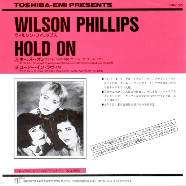 Wilson Phillips - Hold On | Releases | Discogs