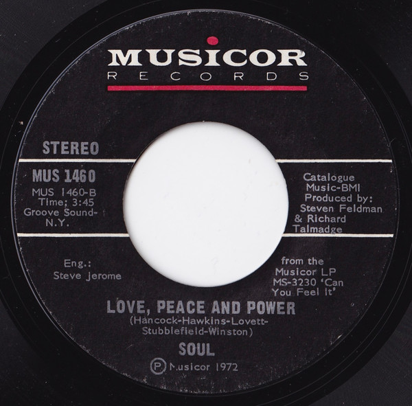 last ned album Soul - Can You Feel It Love Peace And Power