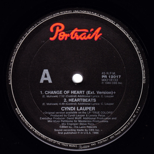 descargar álbum Cyndi Lauper - Change Of Heart
