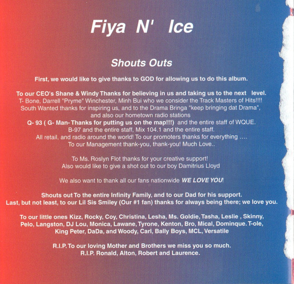 baixar álbum Fiya N' Ice - Too Hot Too Cold