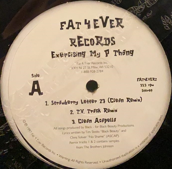 Fat 4 Ever – Excercising My P Thang (1997, Vinyl) - Discogs