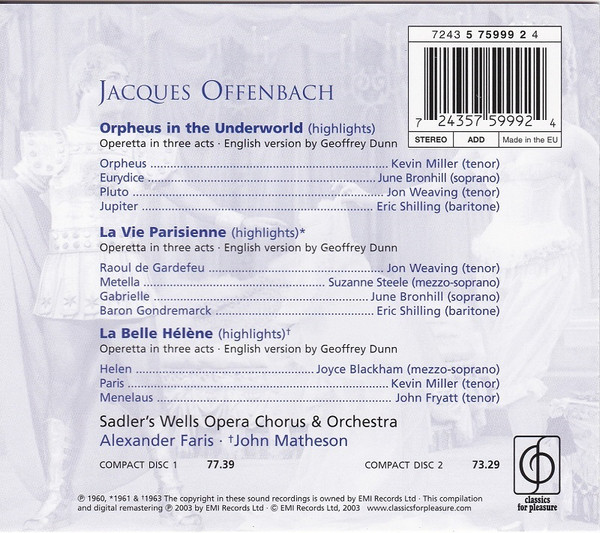 ladda ner album Offenbach - La Belle Hélène Highlights Etc