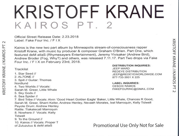 Kristoff Krane – Kairos Pt (2018, CDr) - Discogs