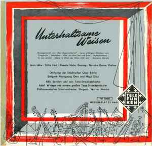Various - Unterhaltsame Weisen Album-Cover