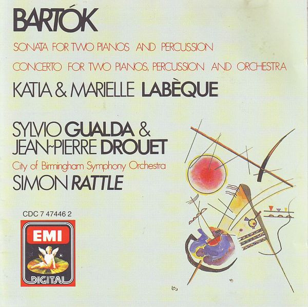 descargar álbum Bartók Katia & Marielle Labèque, Sylvio Gualda & JeanPierre Drouet City Of Birmingham Symphony Orchestra Simon Rattle - Sonata For Two Pianos And Percussion Concerto For Two Pianos Percussion And Orchestra