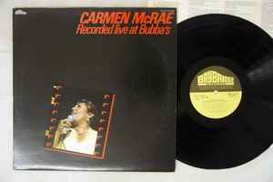 Carmen McRae - Recorded Live At Bubba's album cover
