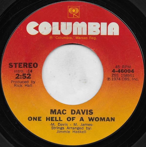 télécharger l'album Mac Davis - One Hell Of A Woman
