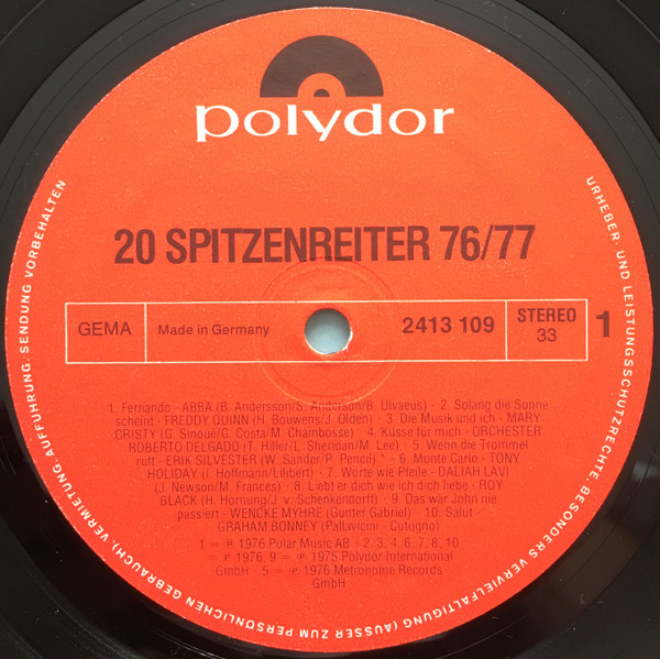 lataa albumi Various - 20 Spitzenreiter 7677