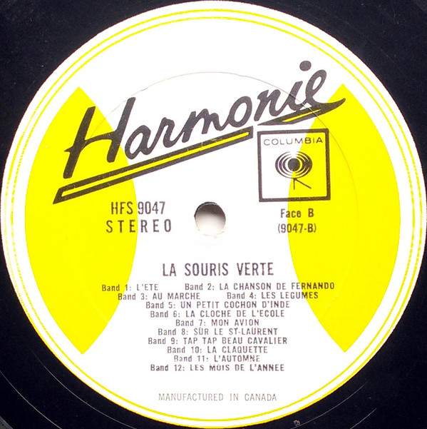 La Souris Verte - La Souris Verte | Harmonie (HFS 9047) - 4