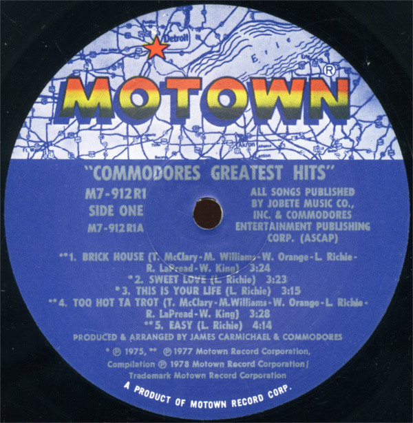 Commodores - Greatest Hits | Motown (M7-912R1) - 3