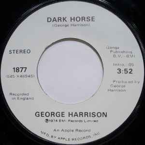 George Harrison - Dark Horse album cover