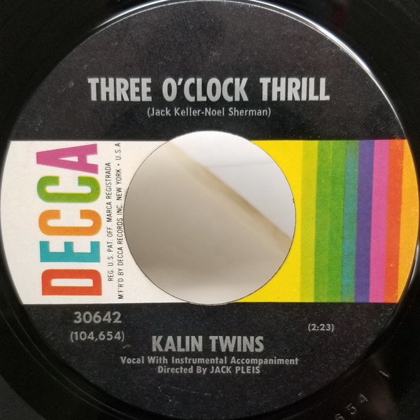 lataa albumi Kalin Twins - Three OClock Thrill