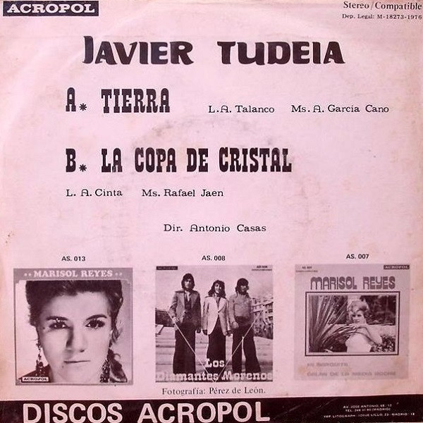 descargar álbum Javier Tudela - Tierra La Copa De Cristal