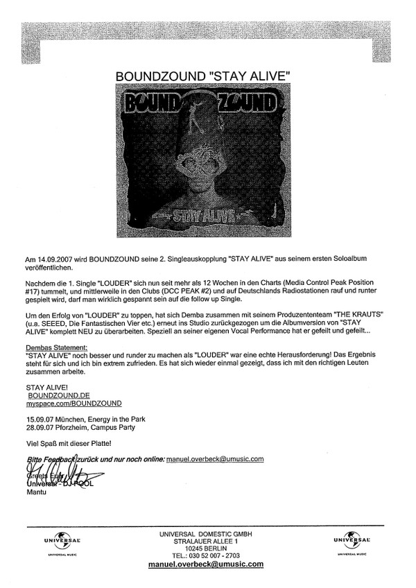 last ned album Boundzound - Stay Alive