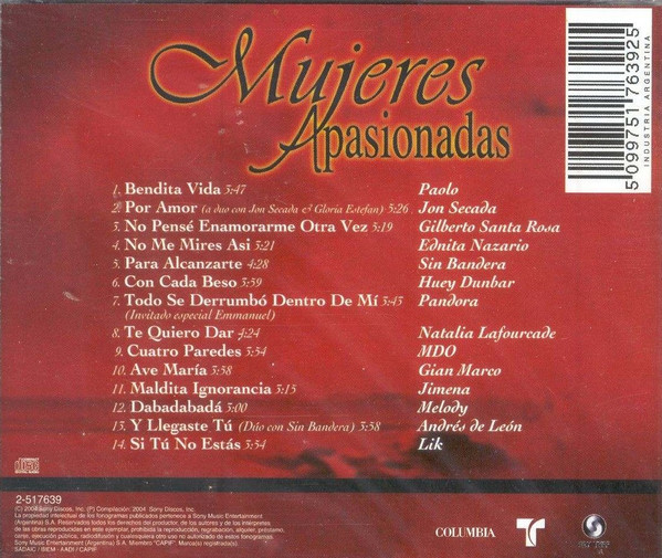 ladda ner album Various - Mujeres Apasionadas
