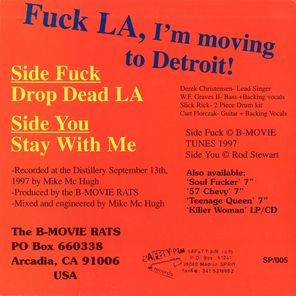 descargar álbum The BMovie Rats - Drop Dead LA