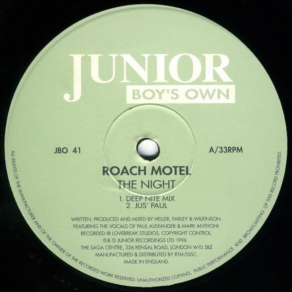 Roach Motel – The Night (1996, Vinyl) - Discogs