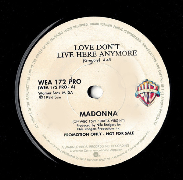 レコード】希少盤 Madonna 愛は色あせて 国内PROMO盤 名曲