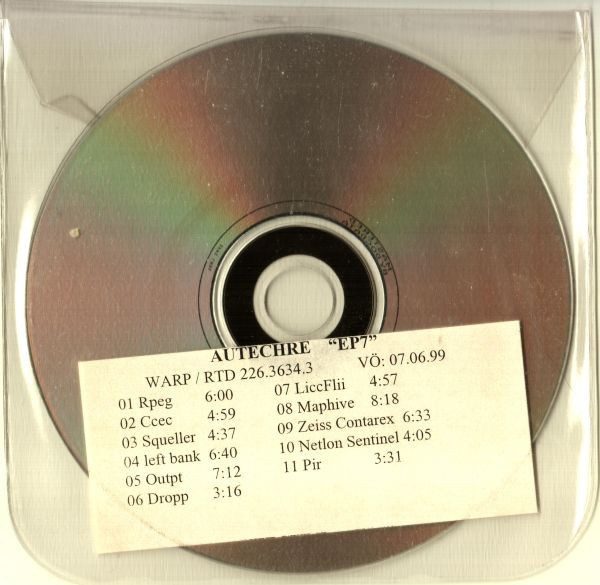 Autechre – EP7 (1999, CD) - Discogs