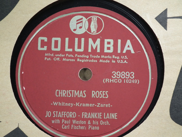 Jo Stafford - Frankie Laine – Christmas Roses / Chow, Willy (1952